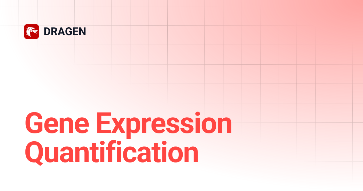 Gene Expression Quantification | DRAGEN v4.4 | DRAGEN