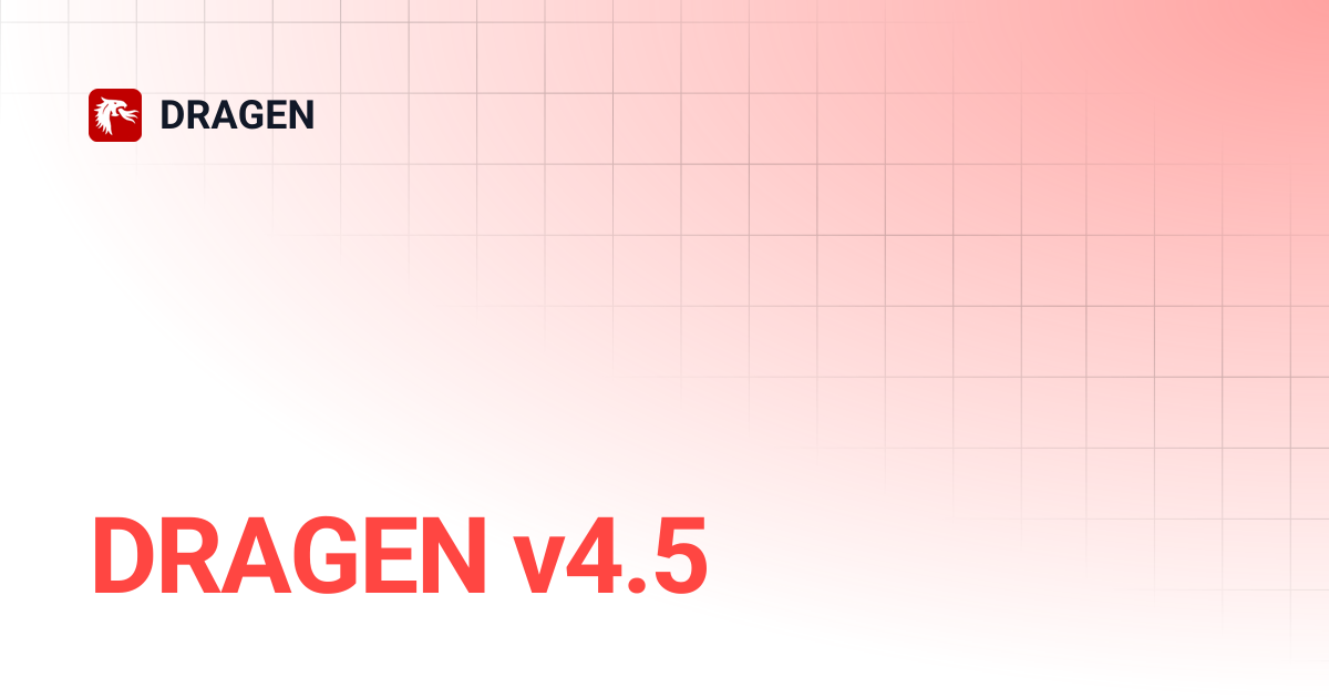 DRAGEN v4.5 | DRAGEN 4.5 (Illumina TruPath Genome) | DRAGEN